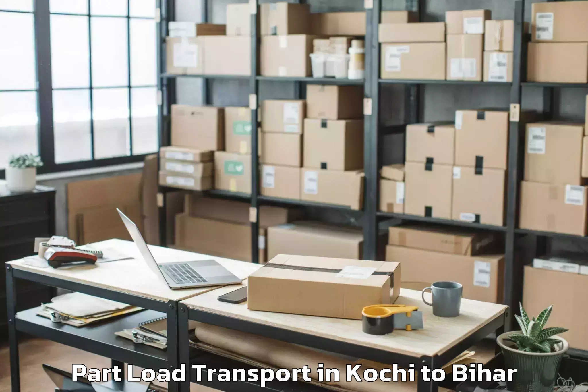 Professional Kochi to Bhabhua Part Load Transport